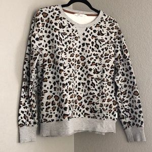 H&M Leopard Print Sweatshirt